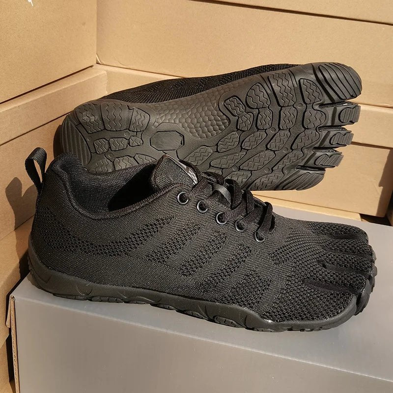 Men's Breathable Mesh Casual Shoes — Lightweight Comfort for Summer (black 45) - | Zavonix