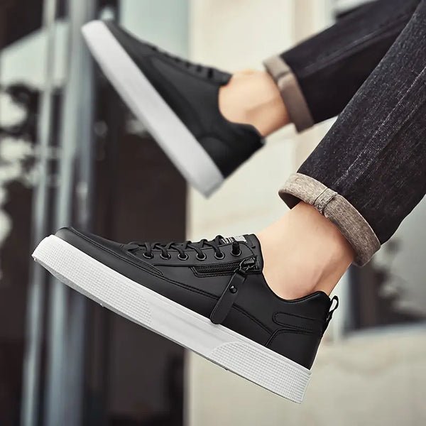 Balmonte Leather Sneakers (Black US 7 / EU 39) - | Zavonix
