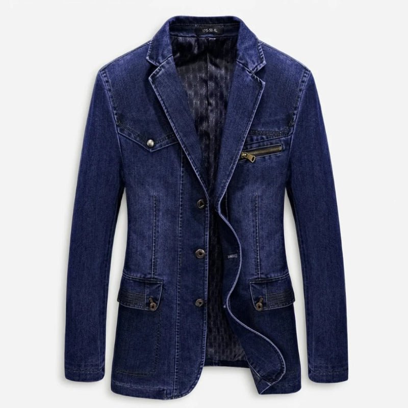 BARON DENIM JACKET (Navy Blue XS) - | Zavonix