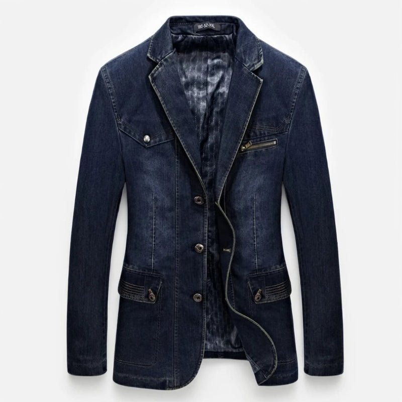 BARON DENIM JACKET (Navy Blue XS) - | Zavonix
