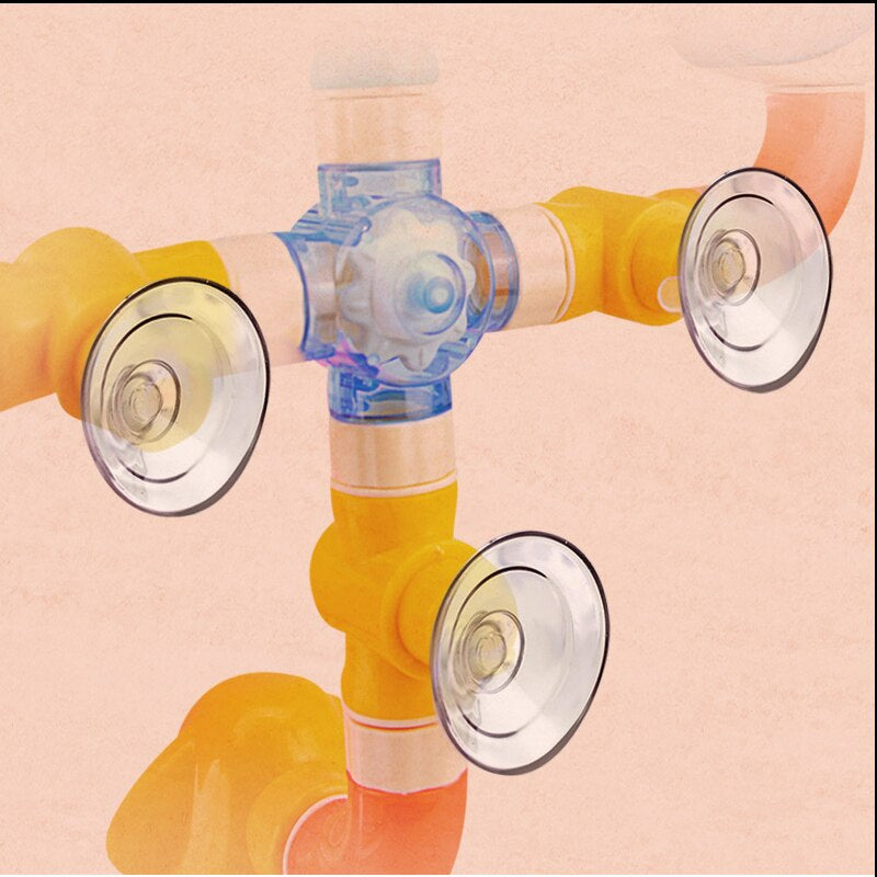 Three clear suction cups on the back of the fountain&