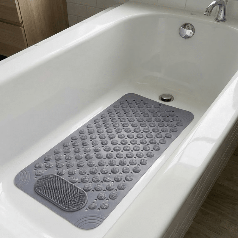 Bath Mat with Non-Slip High-Traction Design | Enhanced Safety for Bathroom Use 6