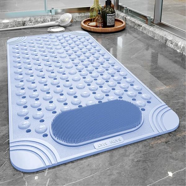 Bath Mat with Non-Slip High-Traction Design | Enhanced Safety for Bathroom Use 9