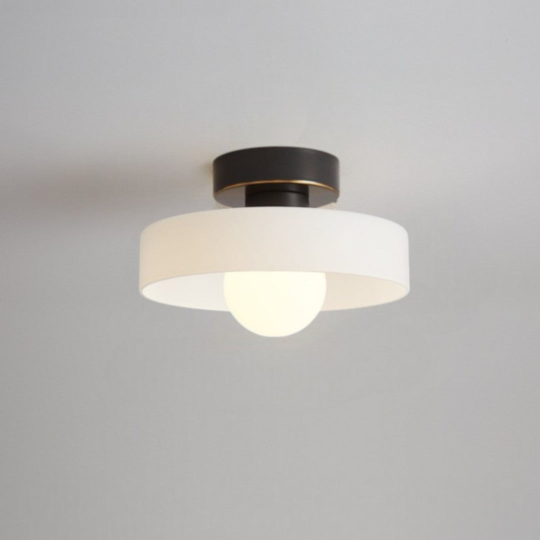 Bauhaus Round Glass Led Ceiling Light Product Image 02
