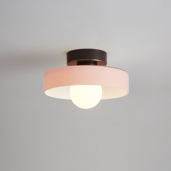 Bauhaus Round Glass Led Ceiling Light Product Image 03