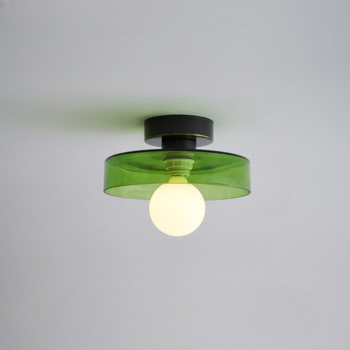 Bauhaus Round Glass Led Ceiling Light Product Image 04