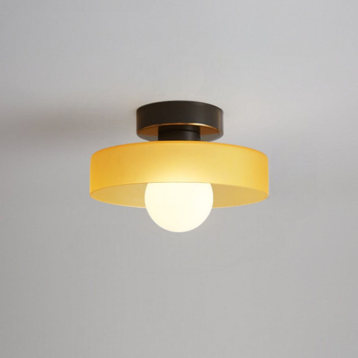 Bauhaus Round Glass Led Ceiling Light Product Image 06