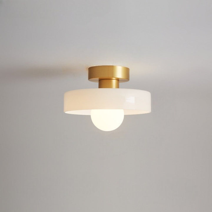 Bauhaus Round Glass Led Ceiling Light Product Image 07