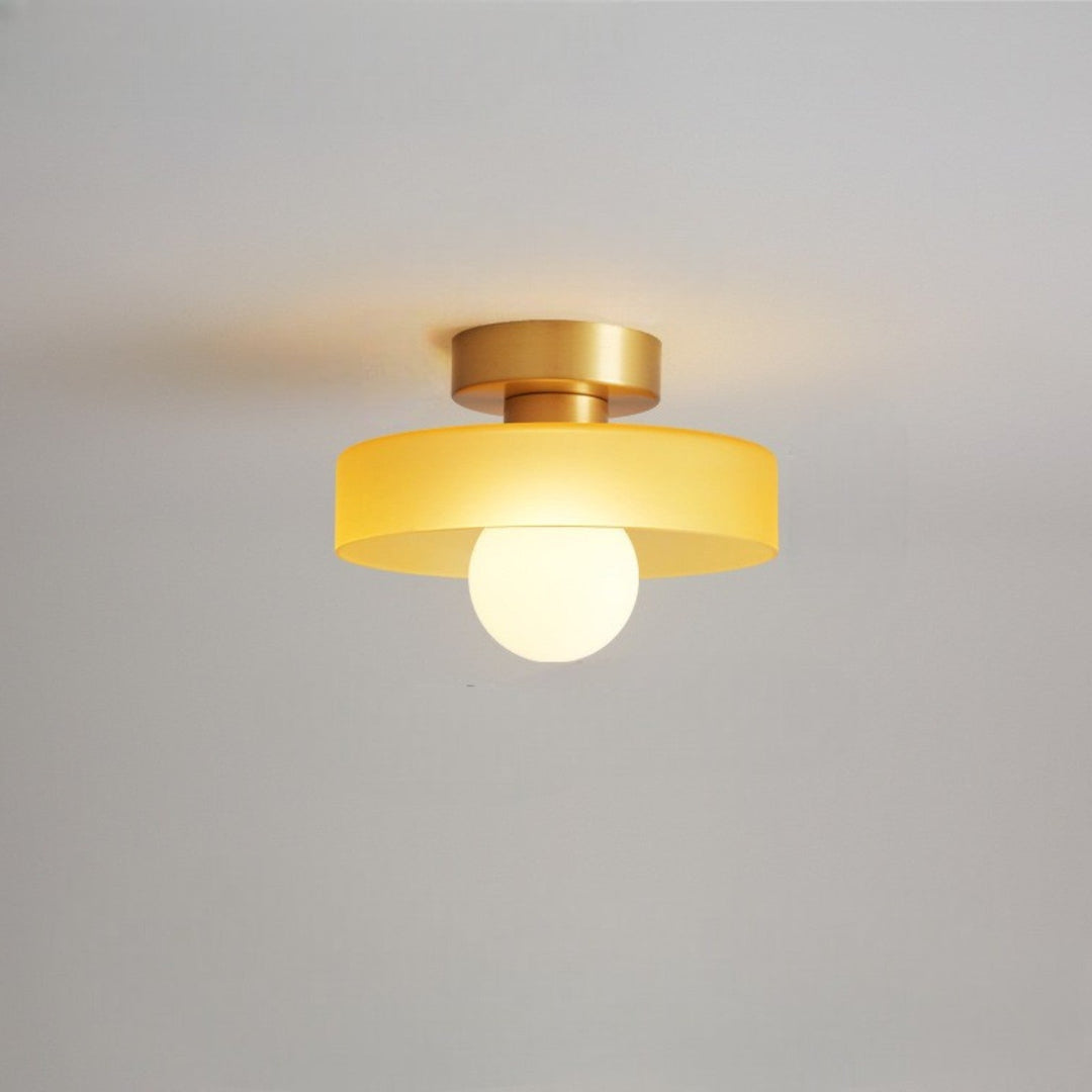 Bauhaus Round Glass Led Ceiling Light Product Image 08