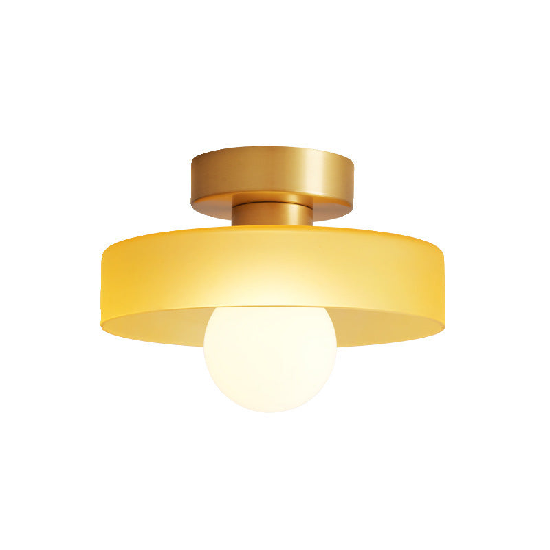 Bauhaus Round Glass Led Ceiling Light Product Image 09