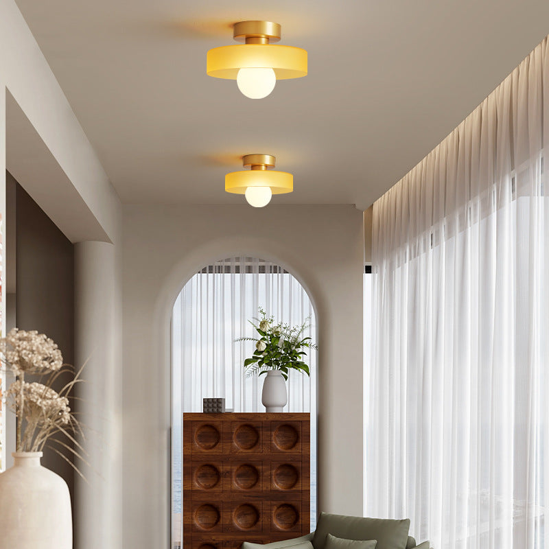 Bauhaus Round Glass Led Ceiling Light Product Image 10