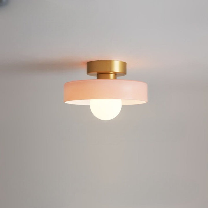 Bauhaus Round Glass Led Ceiling Light Product Image 11