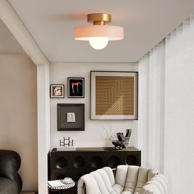 Bauhaus Round Glass Led Ceiling Light Product Image 12