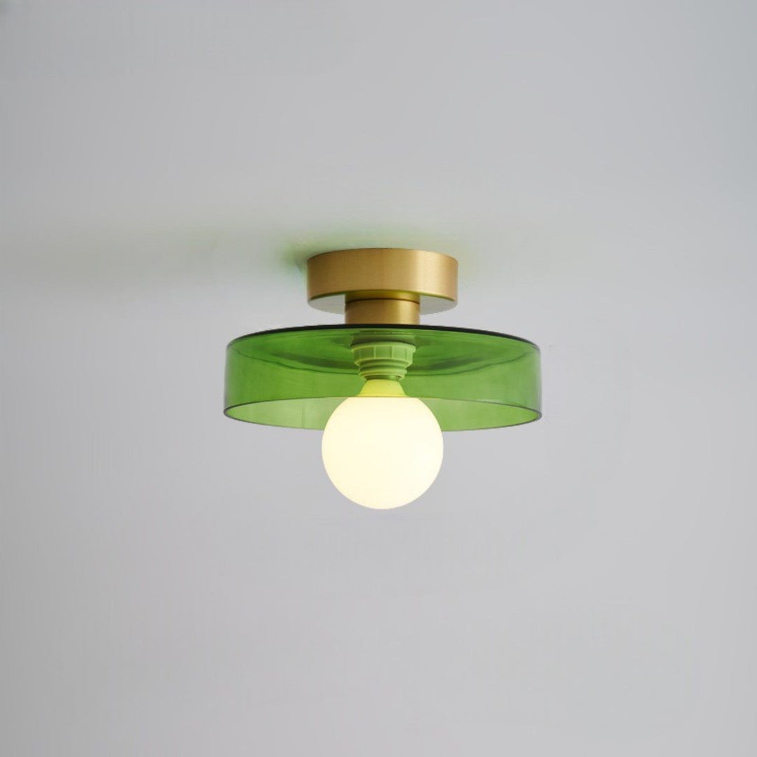 Bauhaus Round Glass Led Ceiling Light Product Image 13
