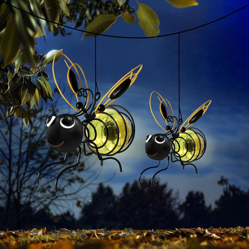 Beacon Bee Solar Garden Light Hanging Outdoor Glow Product Image 01