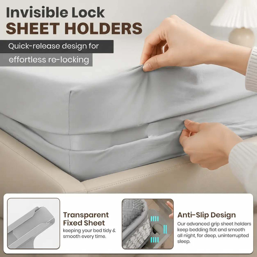 Bed Sheet Corner Holders Transparent Product Image 02