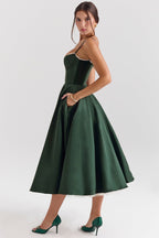 Belinda Dress (Green XS) - | Zavonix