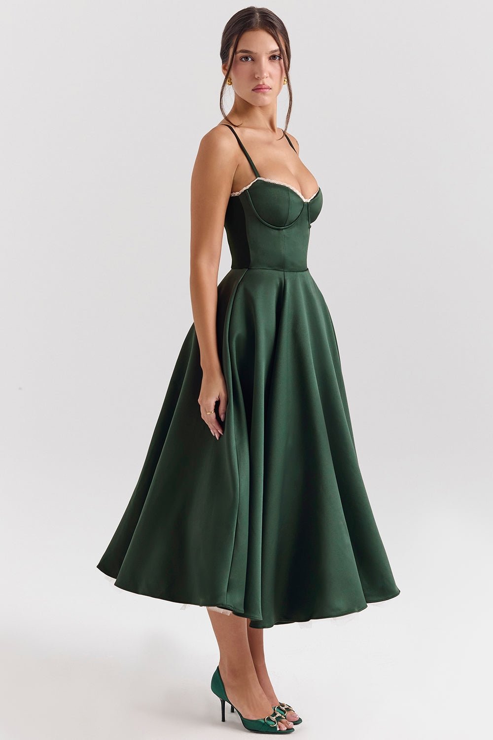 Belinda Dress (Green XS) - | Zavonix