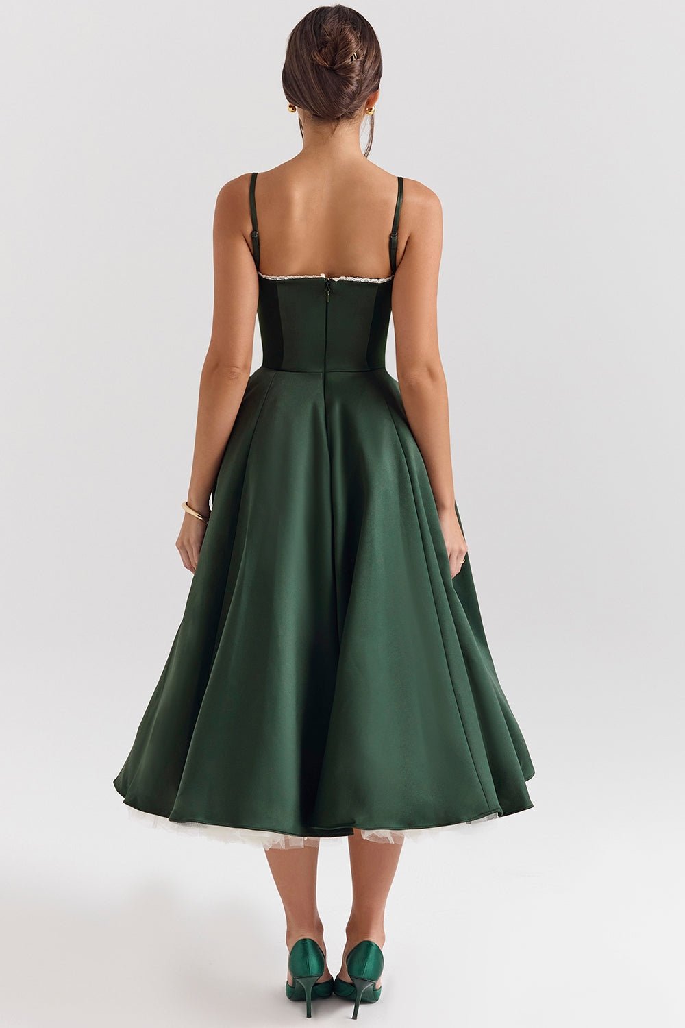 Belinda Dress (Green XS) - | Zavonix