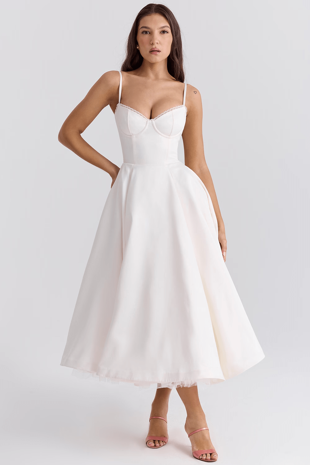 Belinda Dress (White XS) - | Zavonix