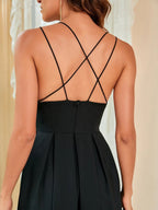 Bella Women's Midi Dress | Adjustable Straps, Elegant Tulle