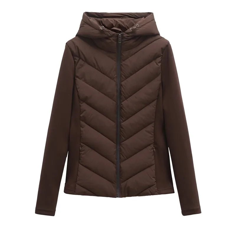 Bella Women's Puffer Jacket | Quilted Padded Design, Adjustable Hood 3