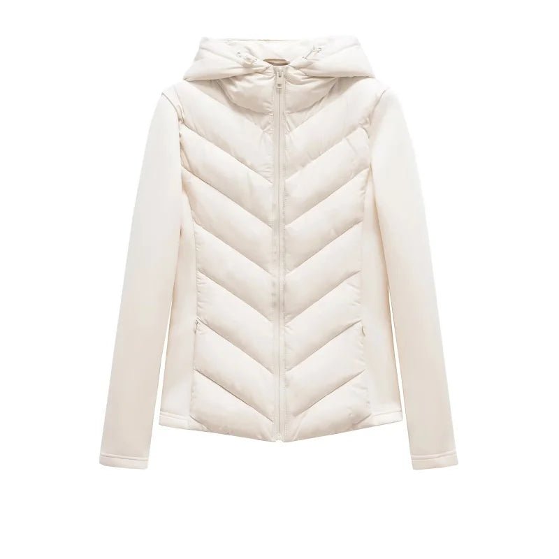 Bella Women's Puffer Jacket | Quilted Padded Design, Adjustable Hood 2