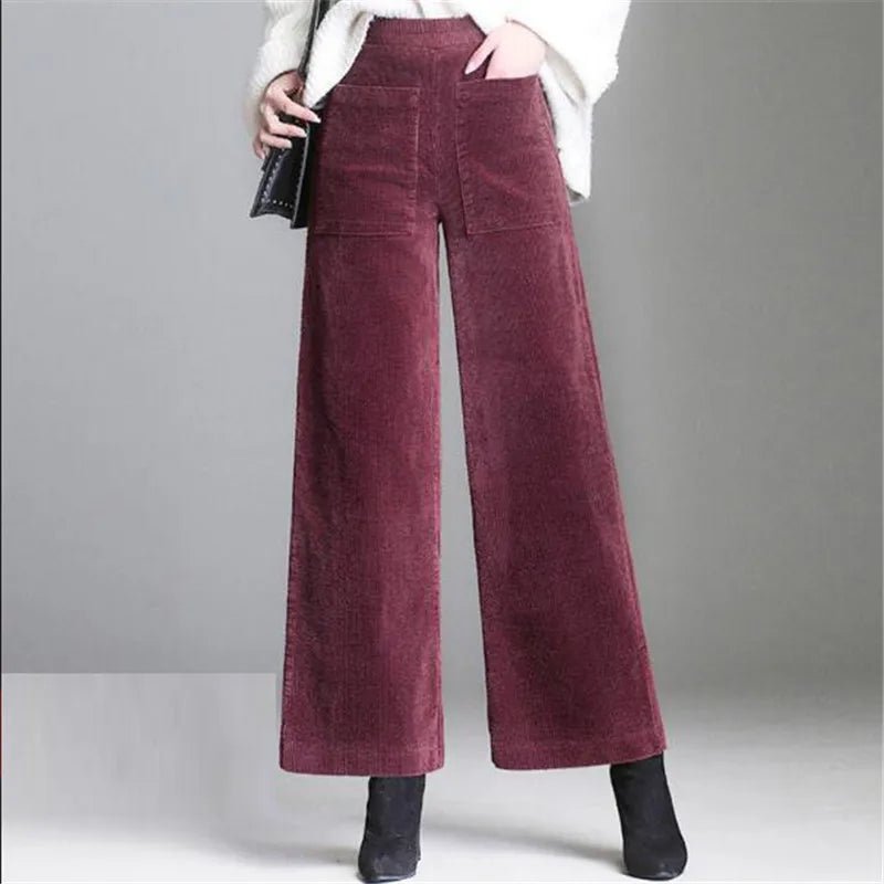 Bellagio Velveteen Trousers (Khaki XS) - | Zavonix