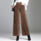 Bellagio Velveteen Trousers (Khaki XS) - | Zavonix