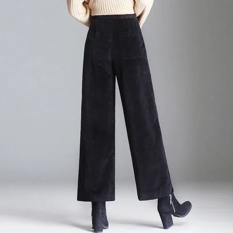 Bellagio Velveteen Trousers (Khaki XS) - | Zavonix