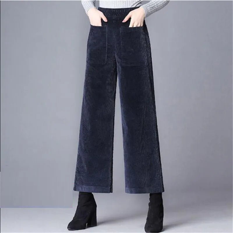 Bellagio Velveteen Trousers (Khaki XS) - | Zavonix