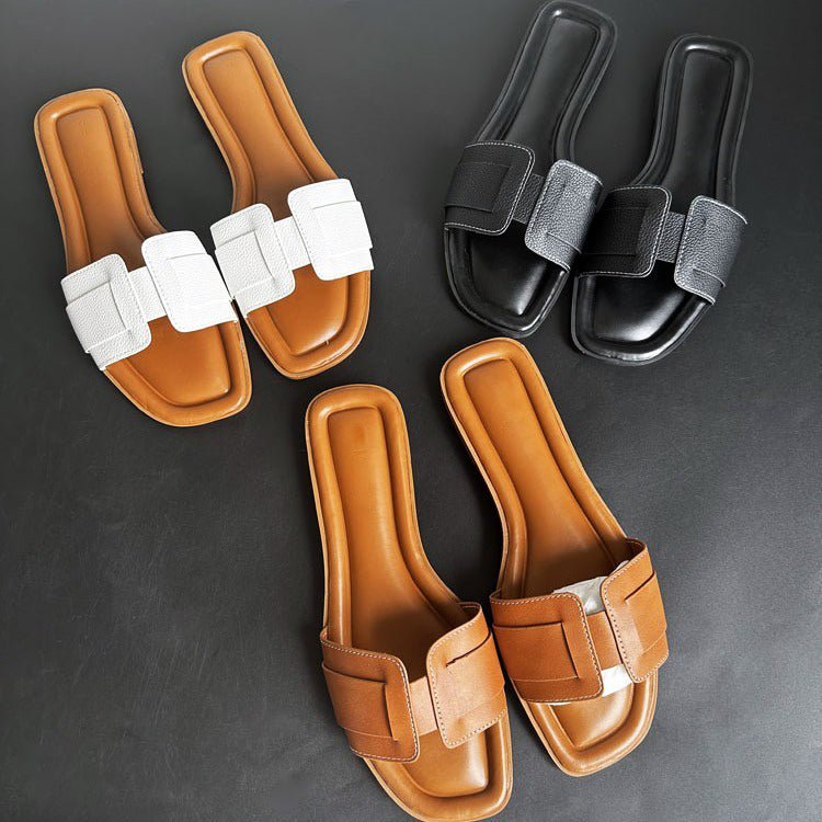 "Bellato Adriatico" Leather Sandals (Black 7) - Women sandals | Zavonix