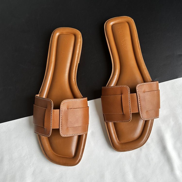 "Bellato Adriatico" Leather Sandals (Black 7) - Women sandals | Zavonix