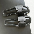"Bellato Adriatico" Leather Sandals (Black 7) - Women sandals | Zavonix