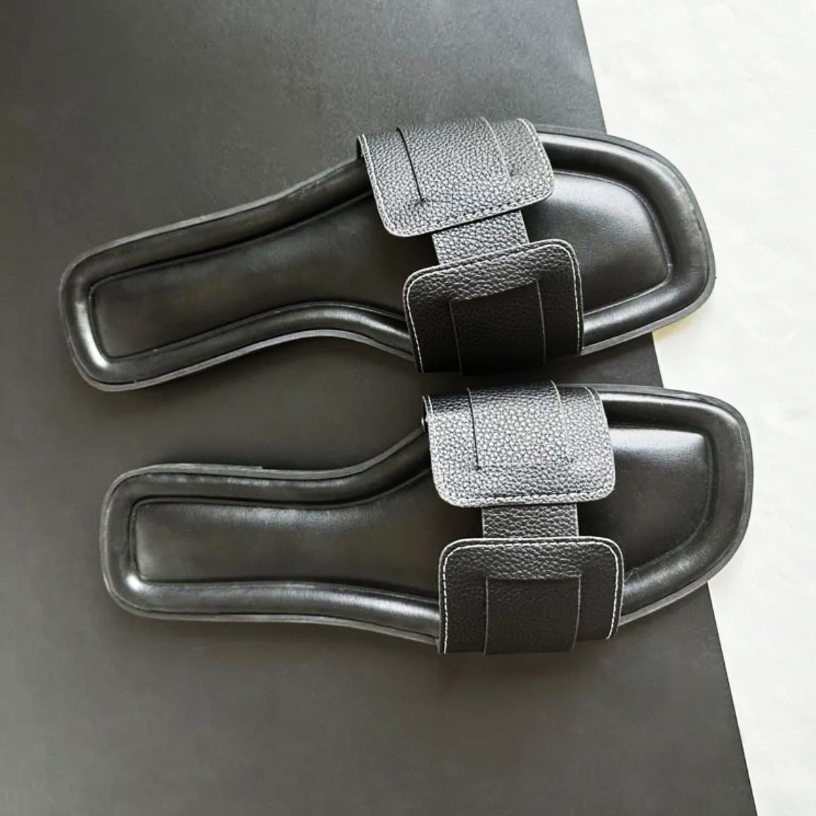 "Bellato Adriatico" Leather Sandals (Black 7) - Women sandals | Zavonix