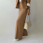 "Belle" Two Piece Ensemble (Gray S) - Women suit set | Zavonix