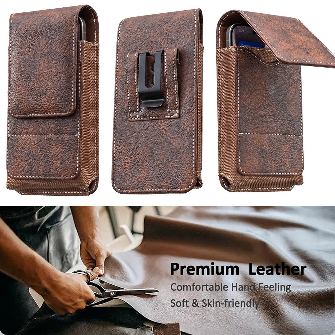 Belt Phone Pouch Magnetic Card Pocket Product Image 02