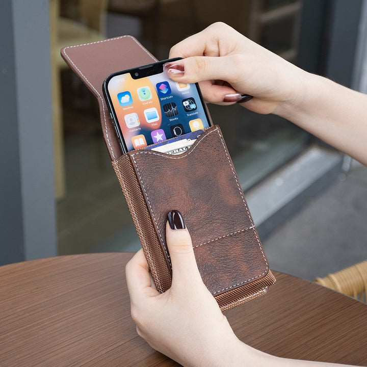 Belt Phone Pouch Magnetic Card Pocket Product Image 03