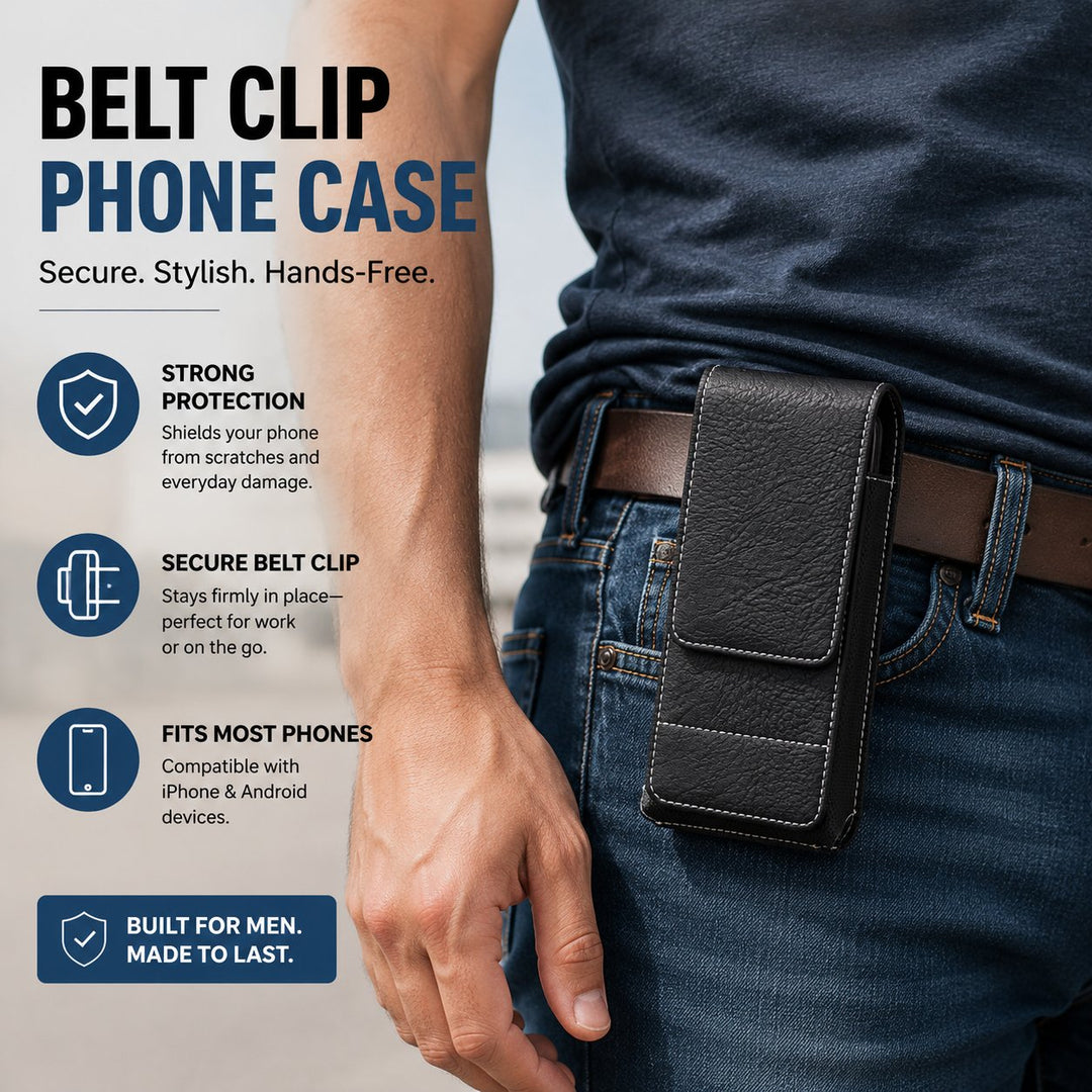 Belt Phone Pouch Magnetic Card Pocket Product Image 04