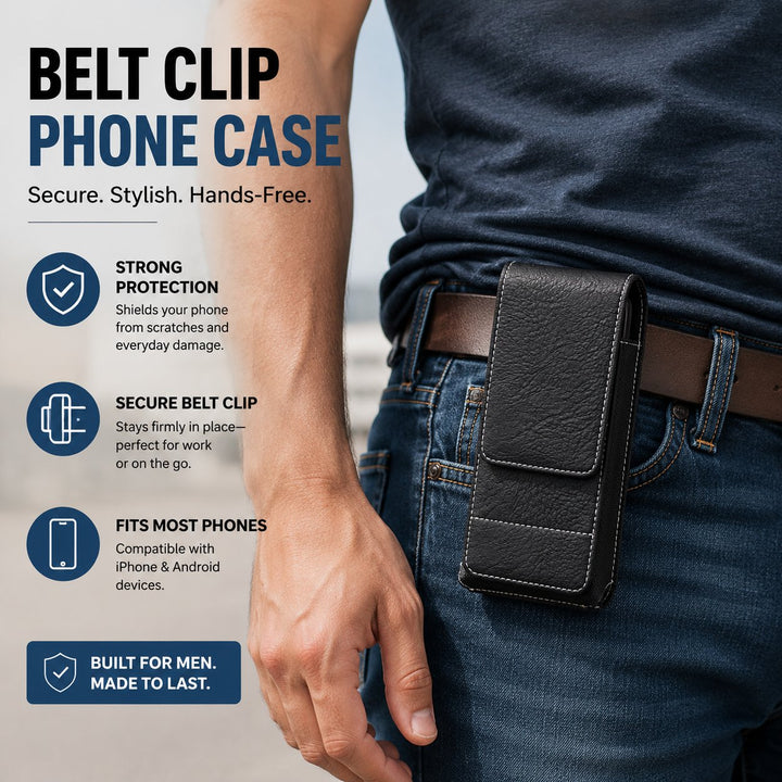 Belt Phone Pouch Magnetic Card Pocket Product Image 04