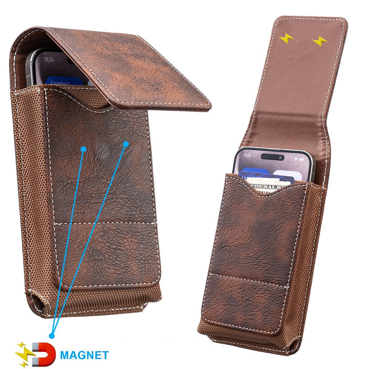 Belt Phone Pouch Magnetic Card Pocket Product Image 05
