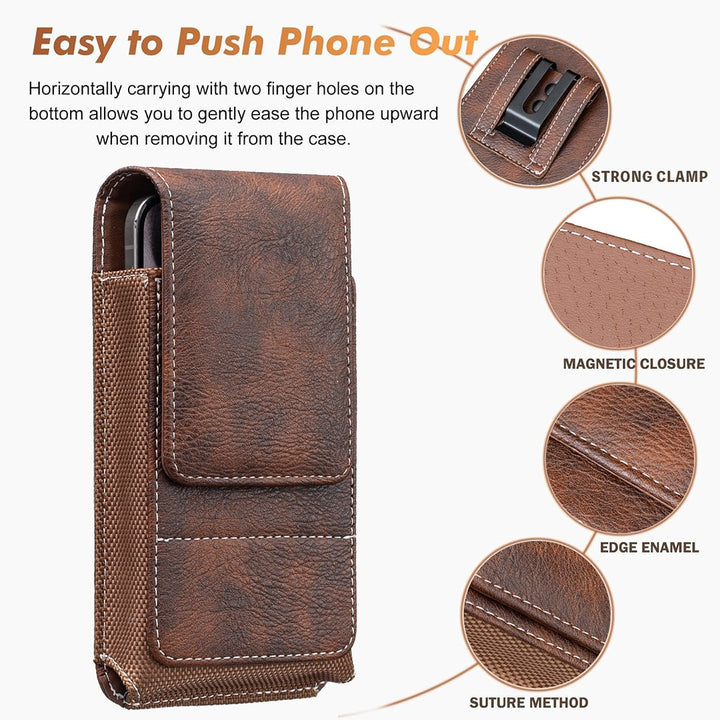 Belt Phone Pouch Magnetic Card Pocket Product Image 06