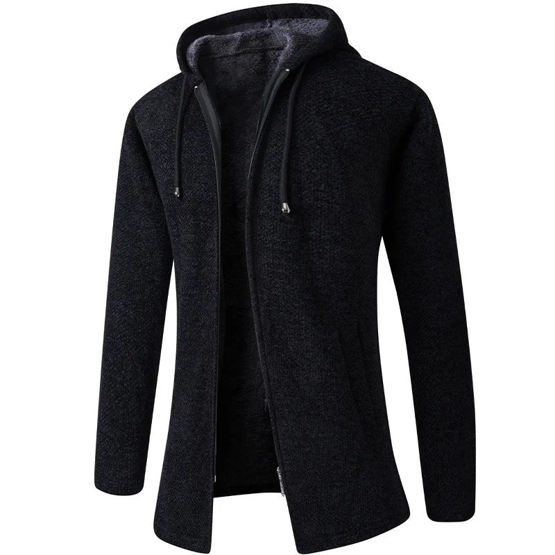 Belthaspen Fleece-Lined Hooded Knit Jacket product image 4