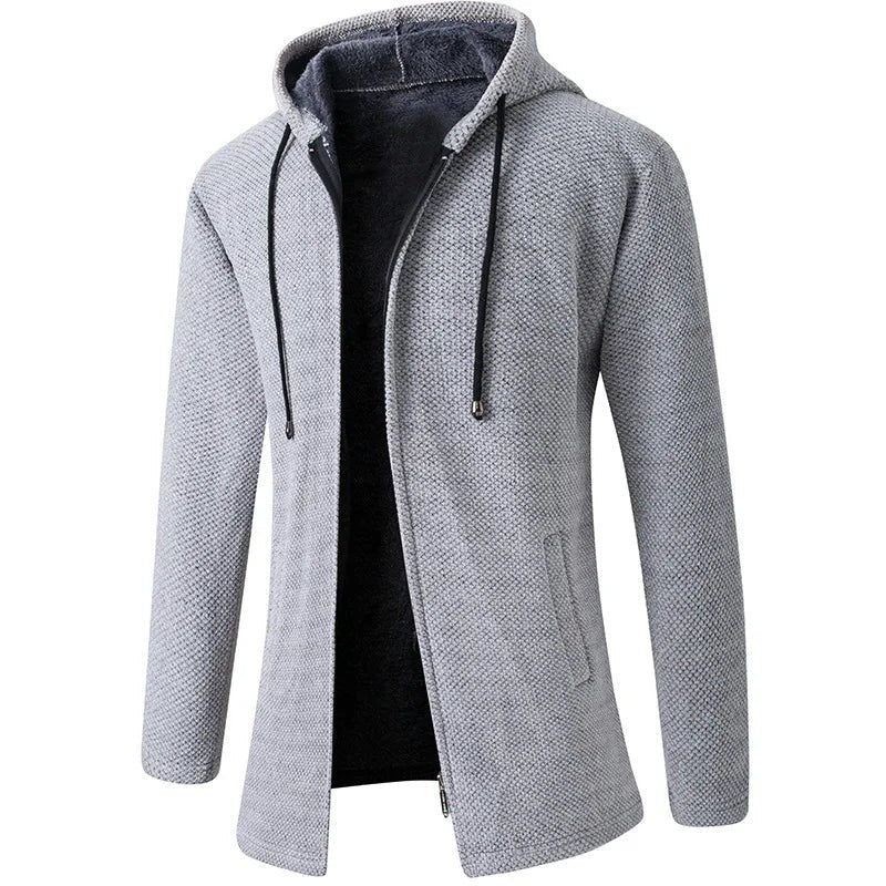 Belthaspen Fleece-Lined Hooded Knit Jacket product image 6