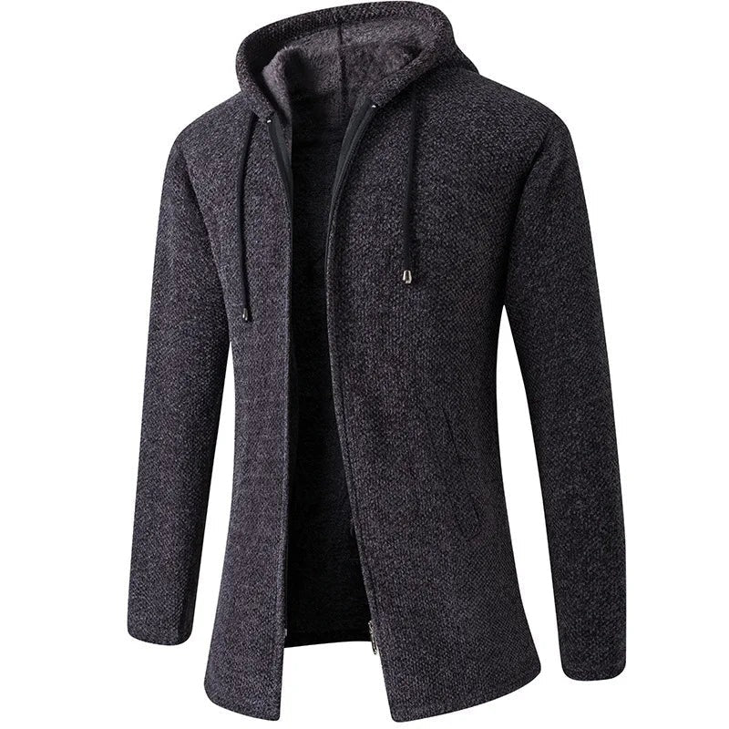 Belthaspen Fleece-Lined Hooded Knit Jacket product image 7