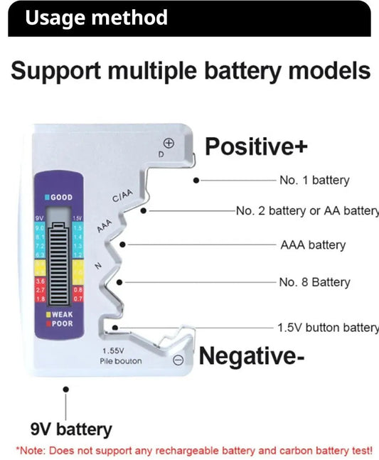 Battery Tester™ — Instant Clarity, Sleek Portability