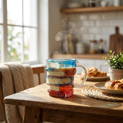 Biblio Book Mug | Borosilicate Glass, Artistic Design