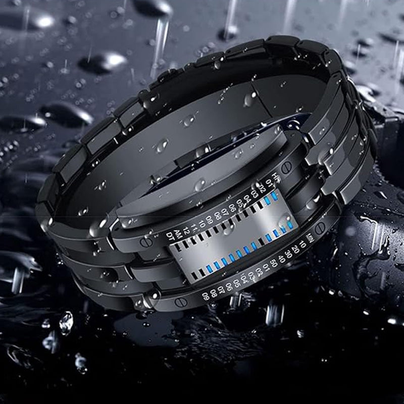 Binary Led Alloy Wristwatch Product Image 03