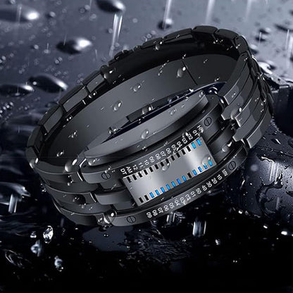 Binary Led Alloy Wristwatch Product Image 03