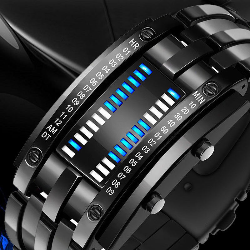 Binary Led Alloy Wristwatch Product Image 04